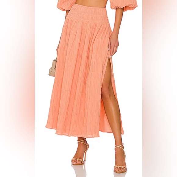Sovere Mercy Maxi Skirt in Apricot, Size 4 - Picture 2 of 8